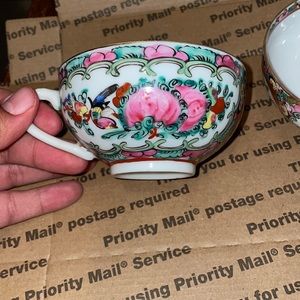 Pair of Japanese coffee cups